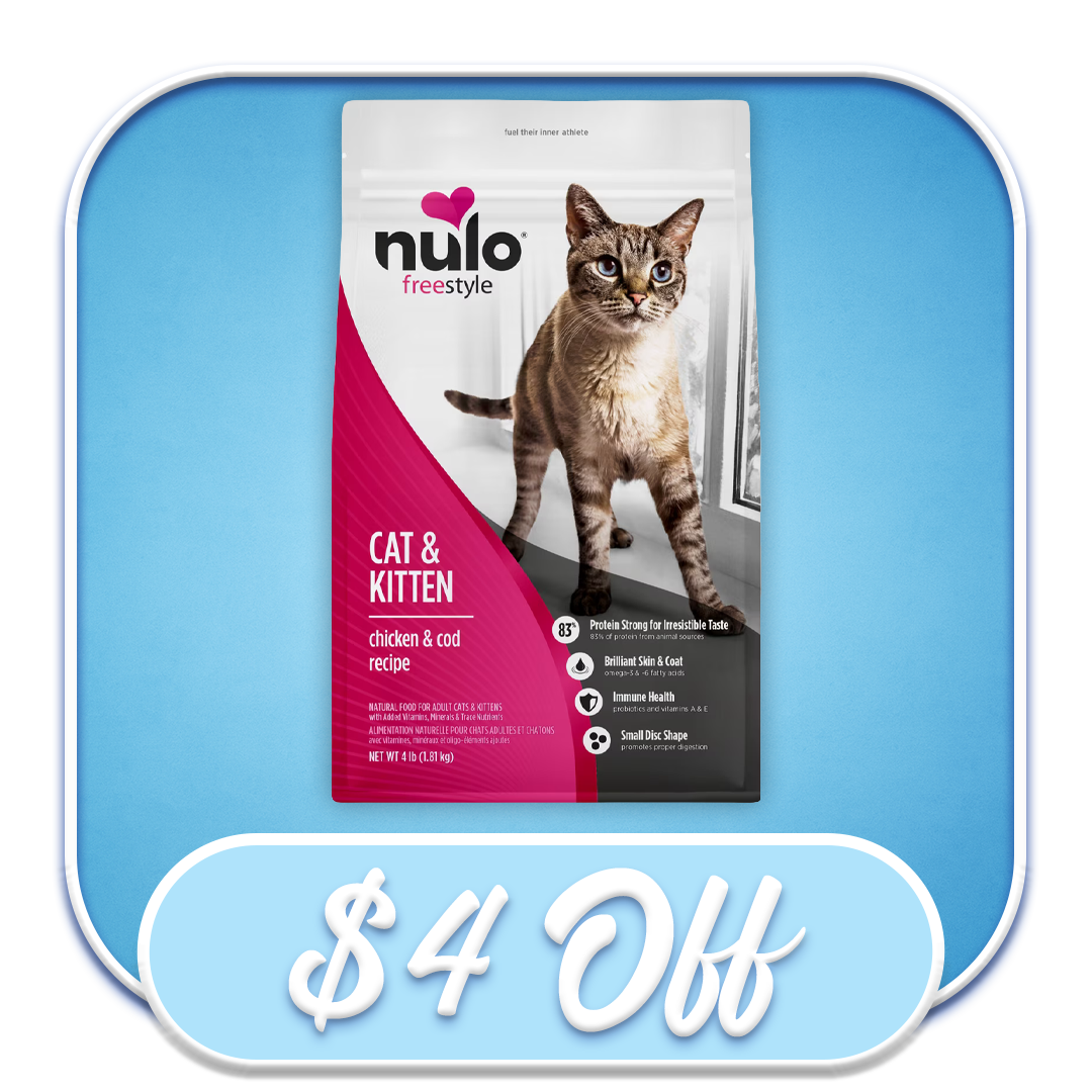 #37835 - Nulo FreeStyle Cat & Kitten Grain Free Chicken & Cod 5lb Dry Cat Diet