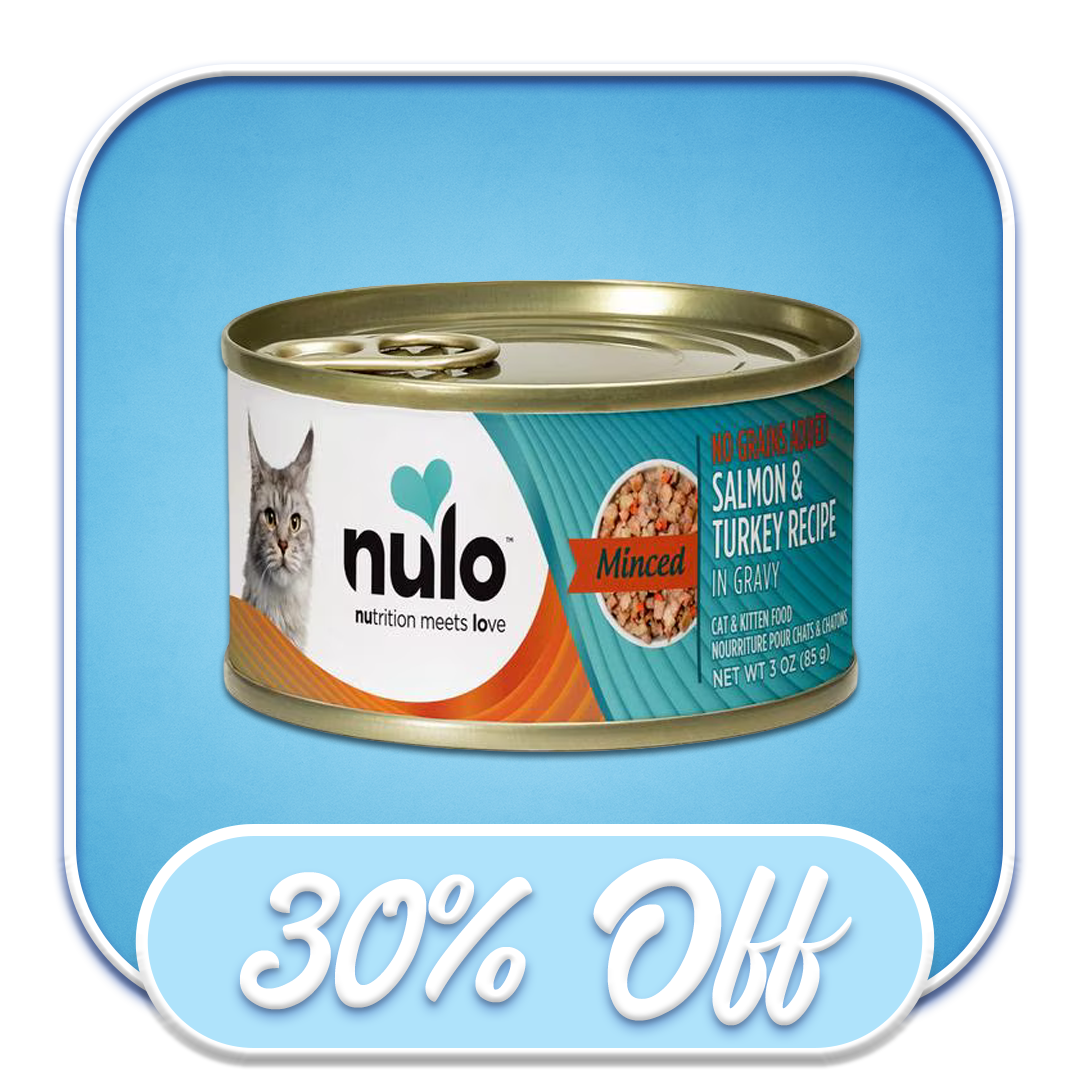 #37853 Nulo - Grain-Free Minced Salmon & Turkey Recipe 3oz Wet Cat Diet