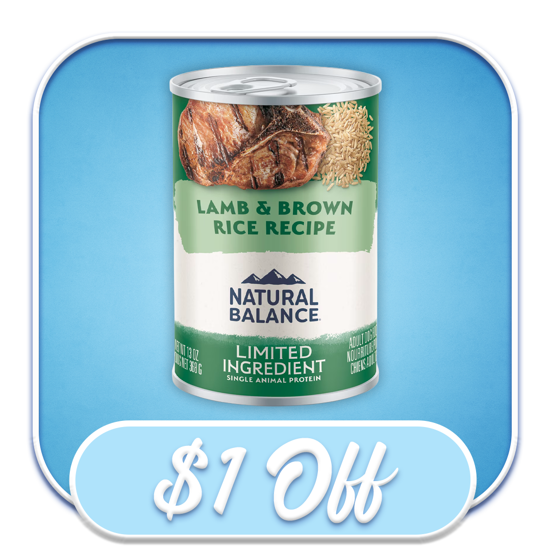 #37090 - Natural Balance Lamb & Brown Rice Recipe 13oz Canned Dog Diet