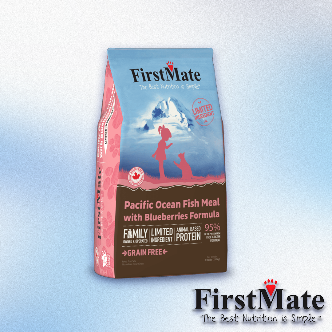 FirstMate - Pacific Ocean Fish Meal with Blueberries Formula Grain-Free Dry Cat Food (3.9lb & 10lb)