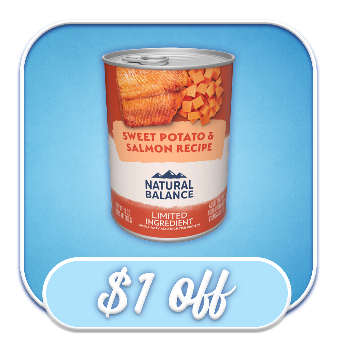 #21471 Natural Balance - Sweet Potato & Salmon Canned Dog Diet 13oz