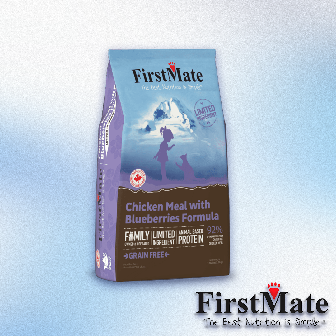 FirstMate - Chicken Meal with Blueberries Formula Grain-Free Dry Cat Food (3.96lb & 10lb)
