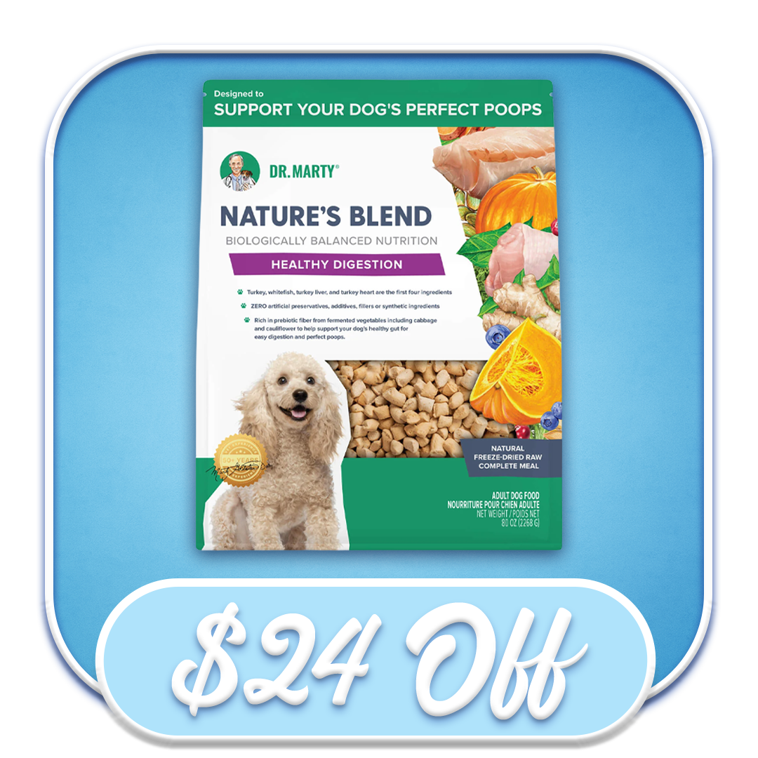 #51150 Dr. Marty Healthy Digestion 80oz Freeze-Dried Dog Diet
