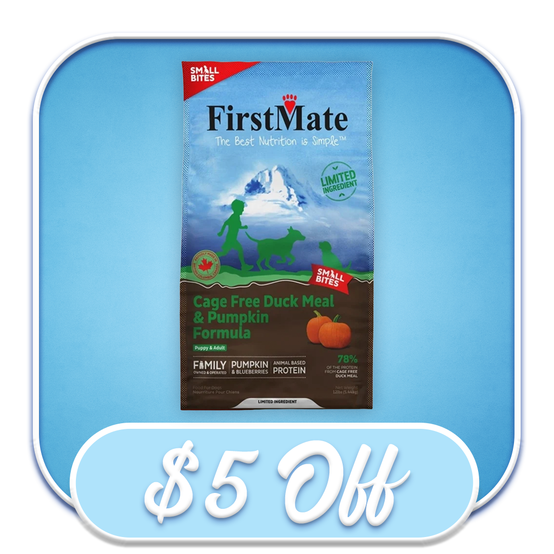 #52388 Firstmate - Small Breed Cage Free Duck Meal and Pumpkin Dry Dog Diet 12lb