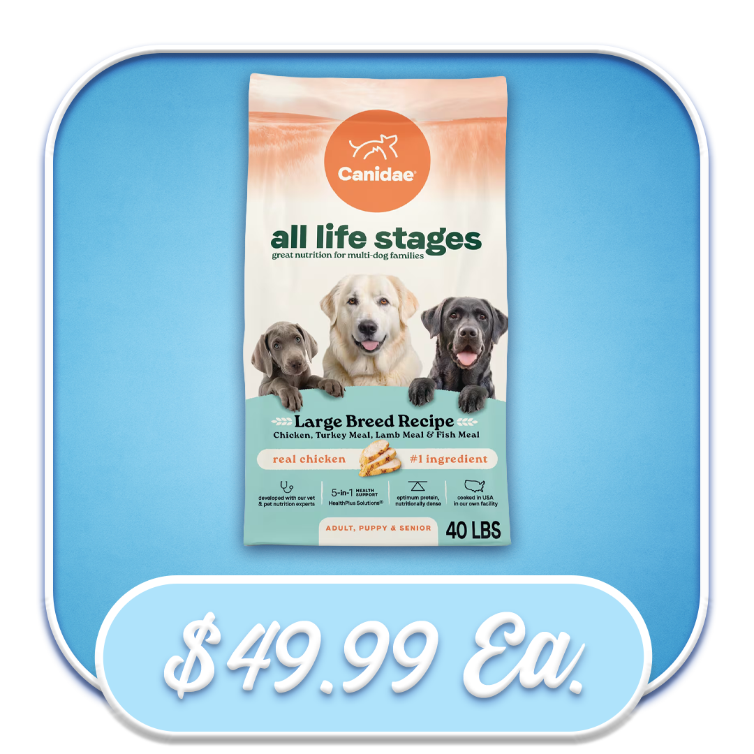 #52299 Canidae - All Life Stages Large Breed Recipe 40lb Dry Dog Diet