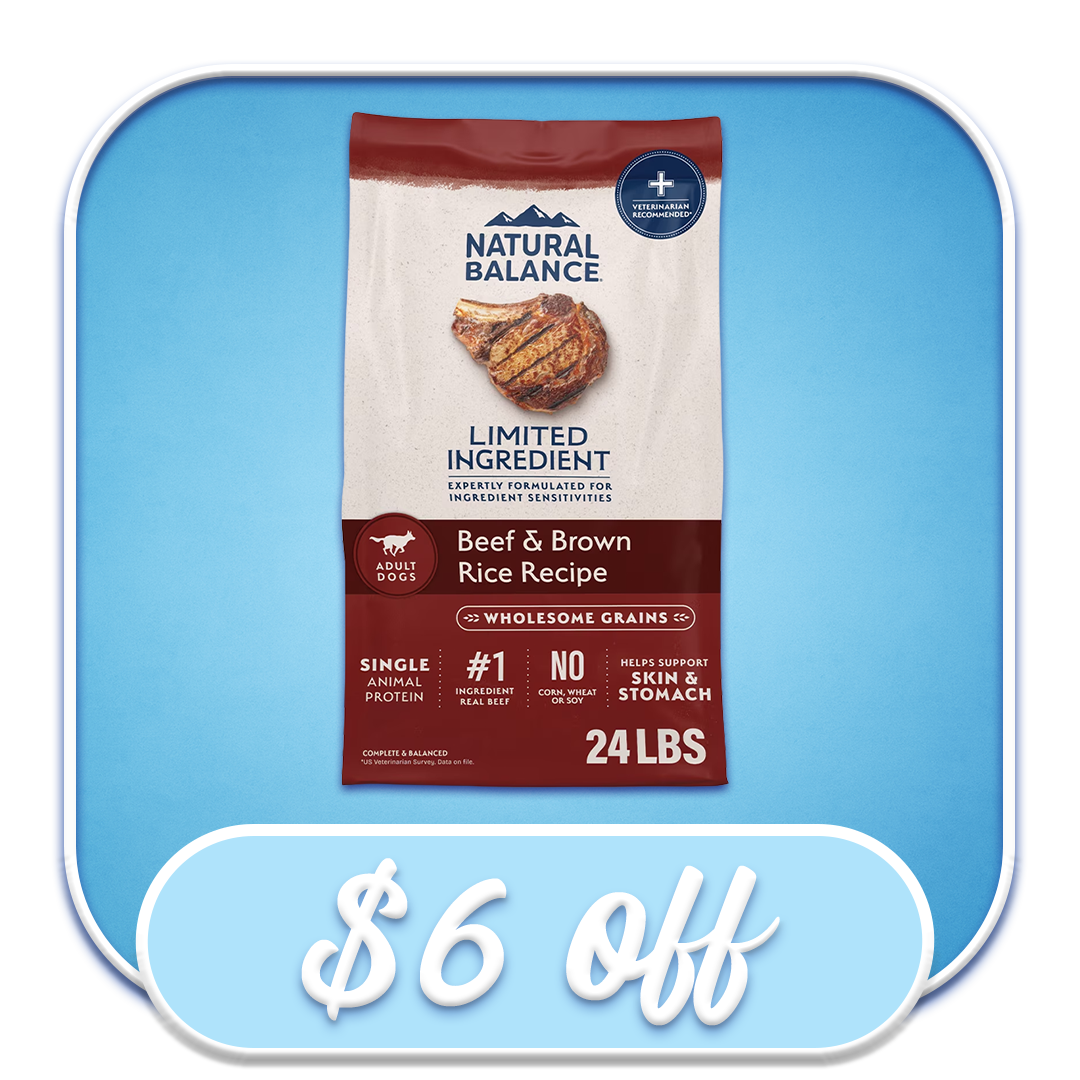 #43645 Limited Ingredient Beef & Brown Rice Recipe for Adult Dogs (24lb)