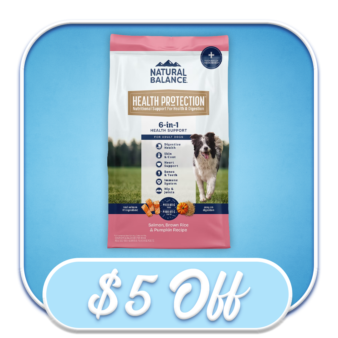 #52304 - Natural Balance Health Protection Salmon, Brown Rice & Pumpkin Recipe 4lb Dry Dog Diet
