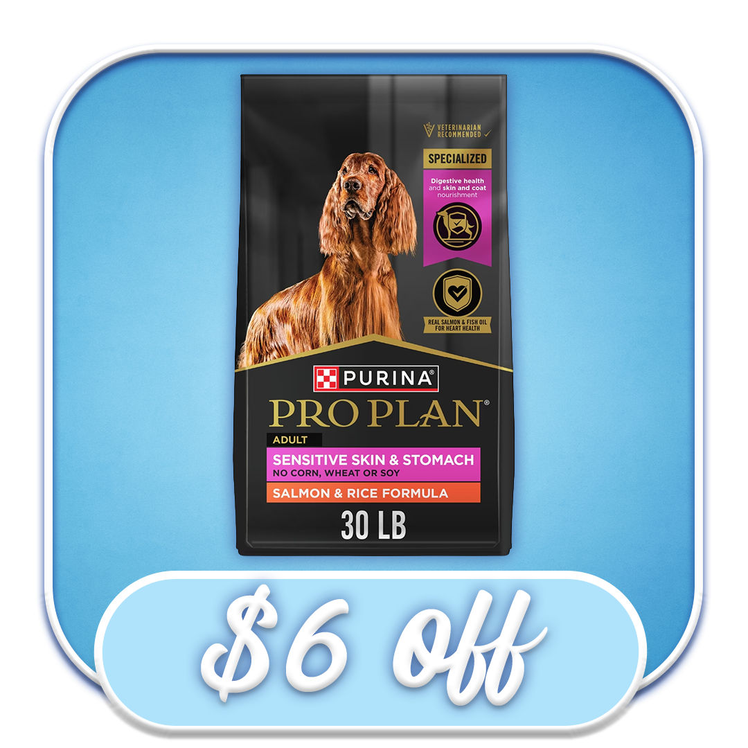 #42806 Purina Pro Plan - Sensitive Skin & Stomach Salmon & Rice Dry Dog Diet 30lb