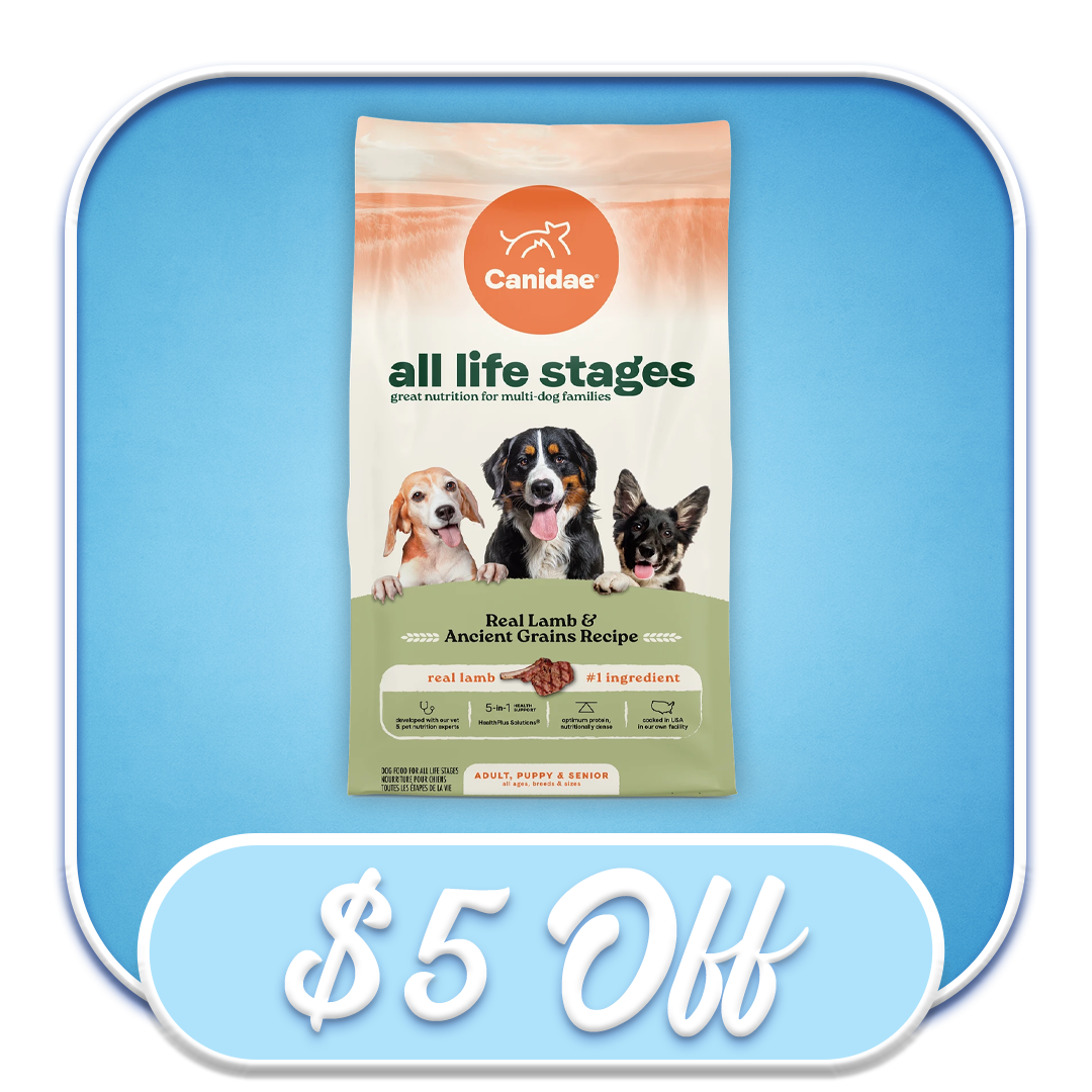 #51146 - Canidae All Life Stages Real Lamb & Ancient Grains 5lb Dry Dog Diet