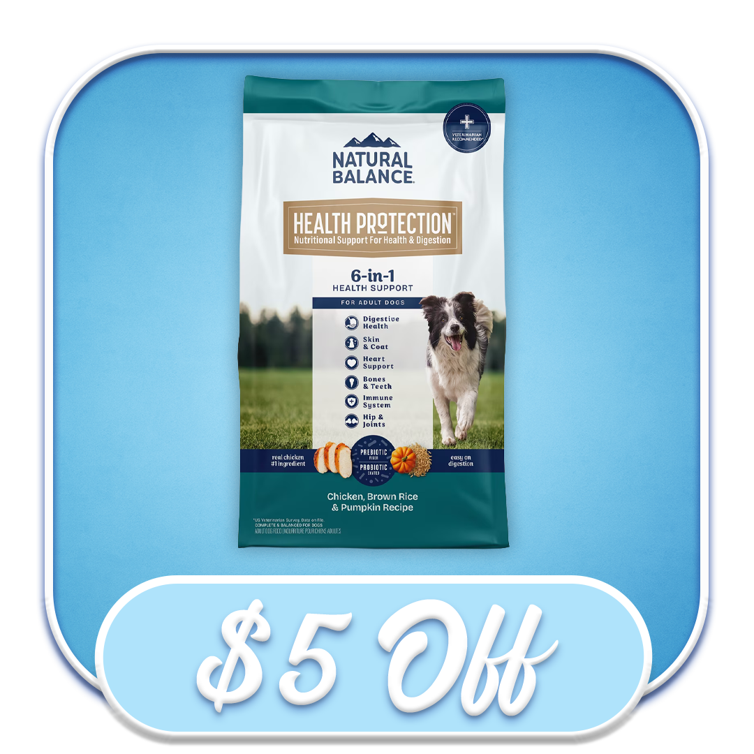 #52303 - Natural Balance Health Protection Chicken, Brown Rice & Pumpkin Recipe 4lb Dry Dog Diet