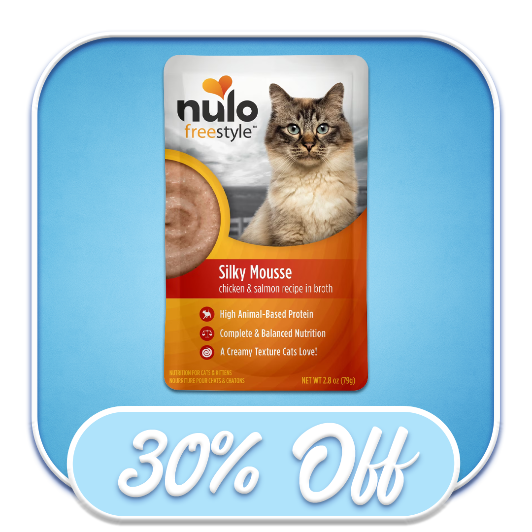 #43600 Nulo - Freestyle Silky Mousse Chicken & Salmon Recipe in Broth 2.8oz Wet Cat Diet