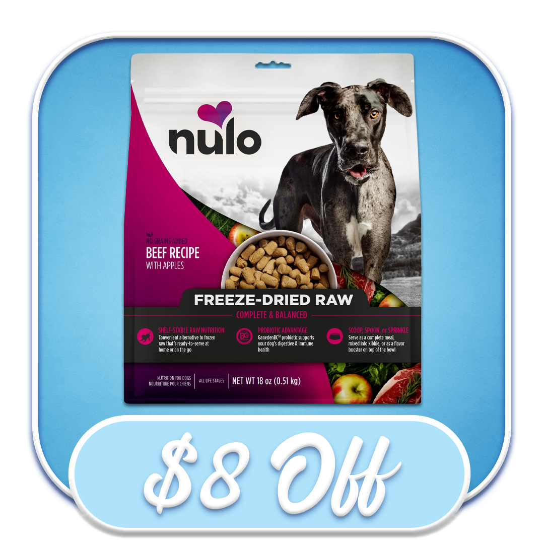 #49773 Nulo - Freeze-Dried Raw Grain-Free Beef & Apples Recipe 18oz Dog Diet