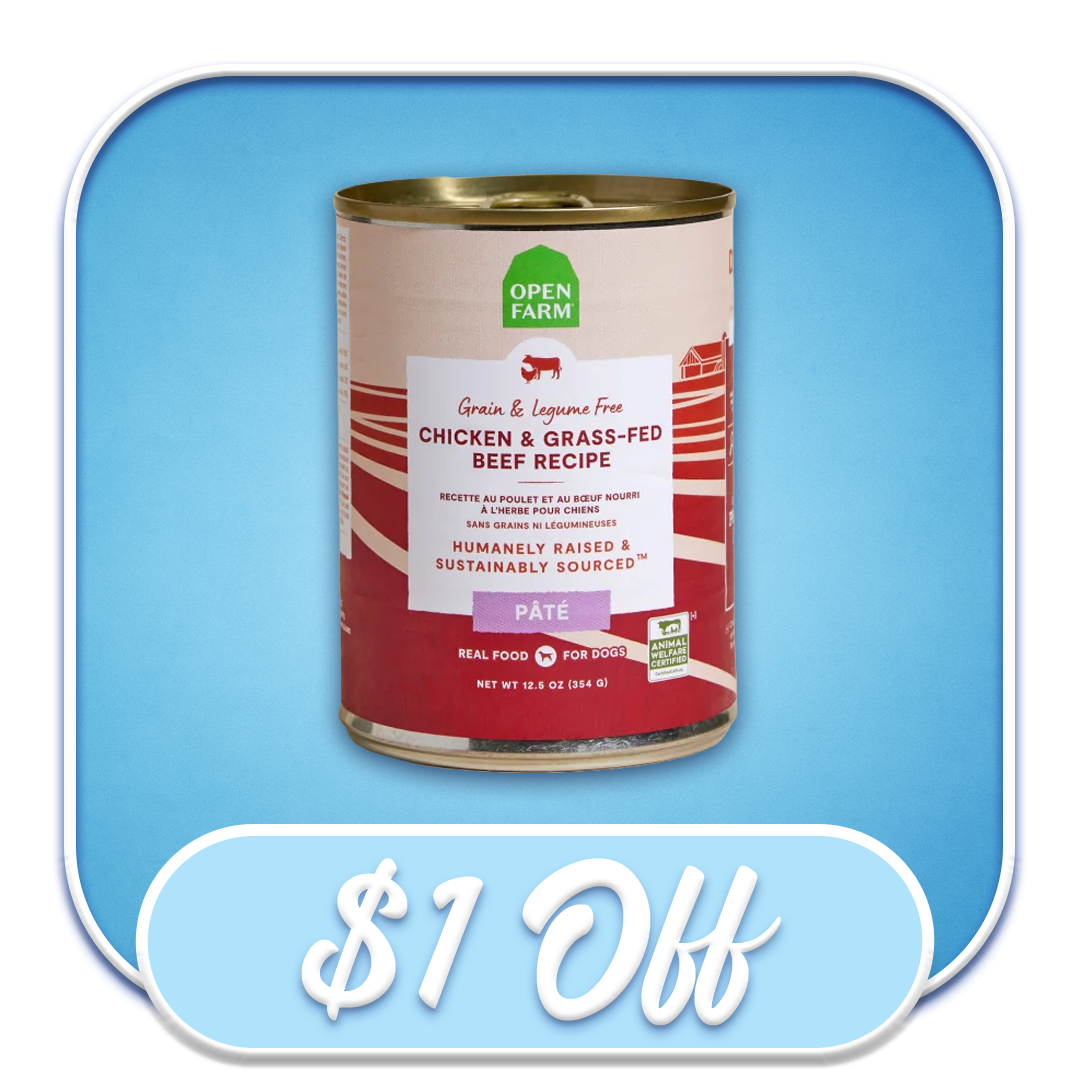 #51304 Open Farm - Chicken & Grass-Fed Beef Recipe Grain Free 12.5oz Wet Dog Diet