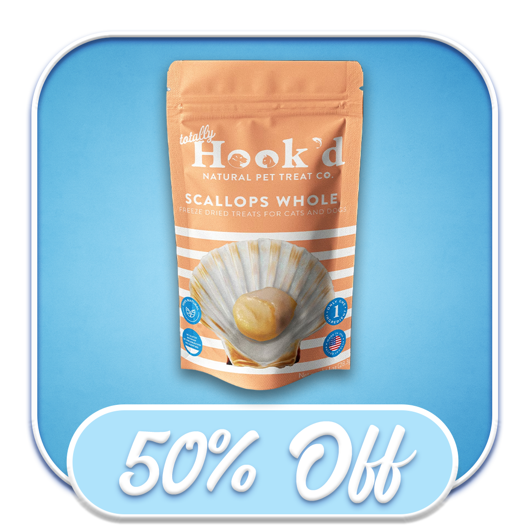 #51920 - Totally Hook'd Freeze-Dried Whole Scallops 1oz