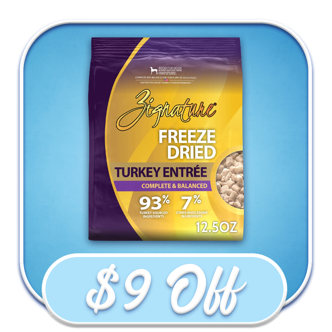 #52724 Zignature  - Freeze-Dried Turkey Entree 12.5oz Dog Diet