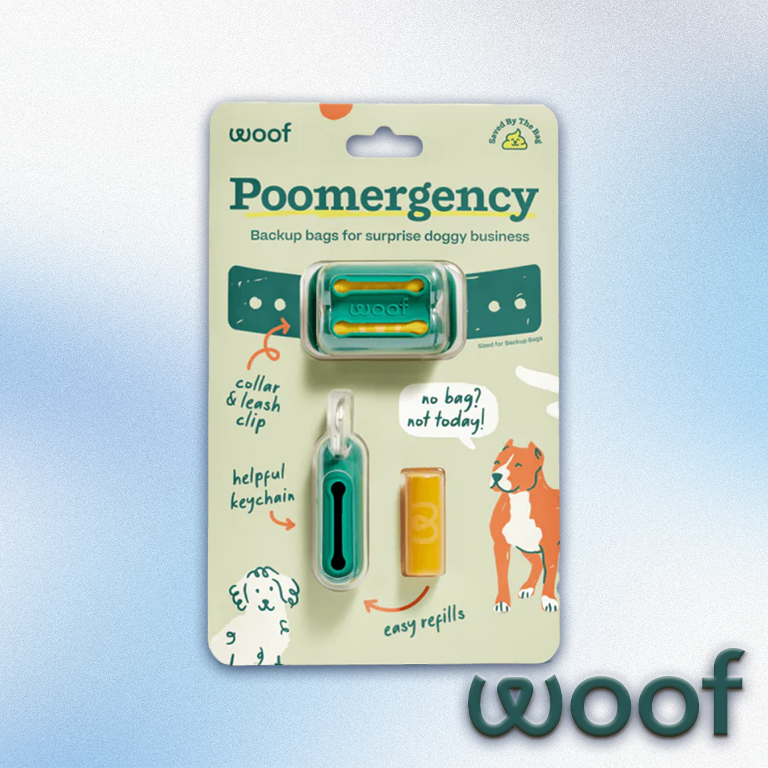 Woof - Poomergency Backup Bags Green