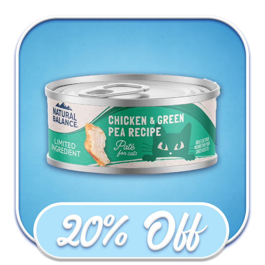 #25185 Natural Balance - Chicken & Green Pea Recipe Pate 5.5oz Wet Cat Food