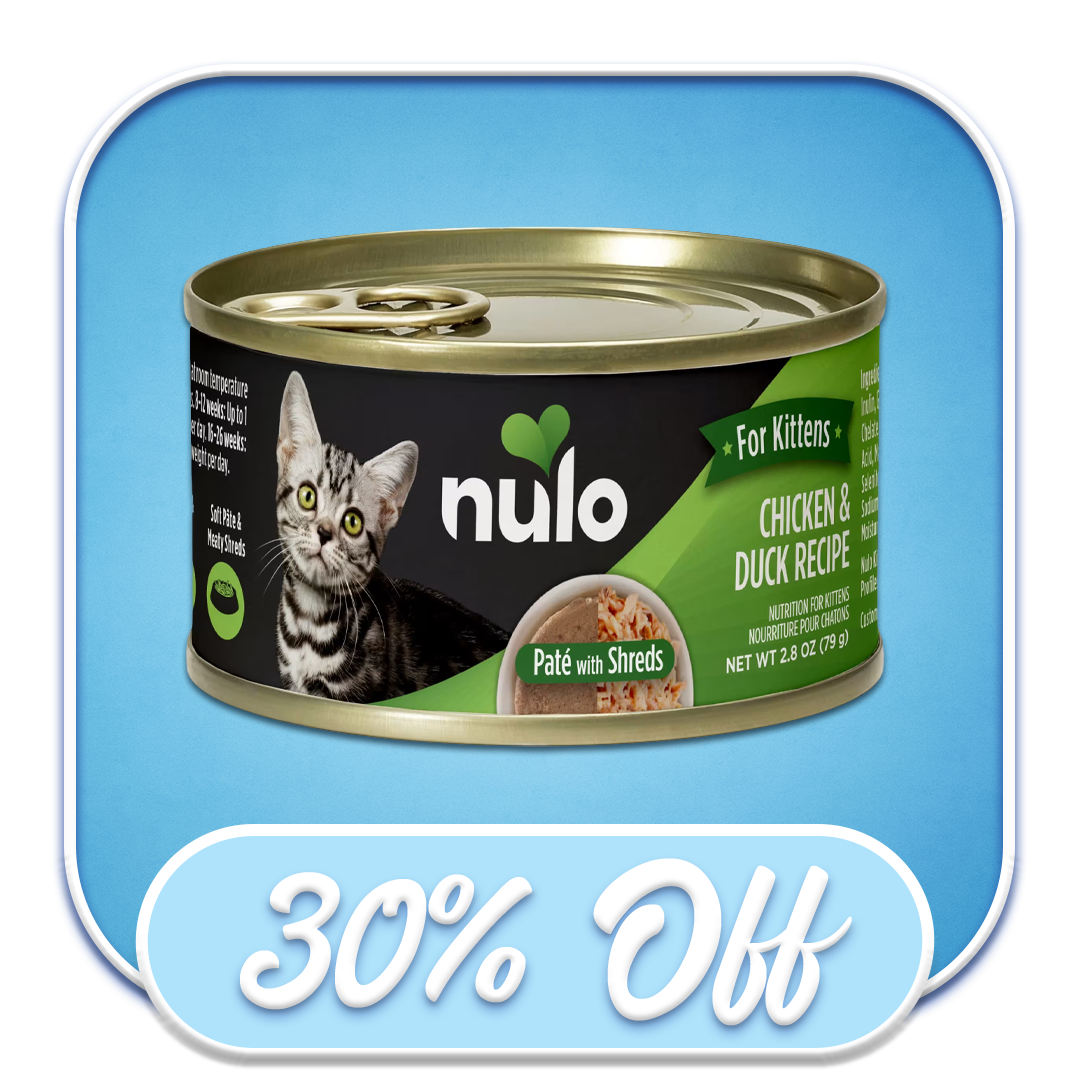 #48749 Nulo - Chicken & Duck Pate with Shreds 2.8oz Wet Kitten Food