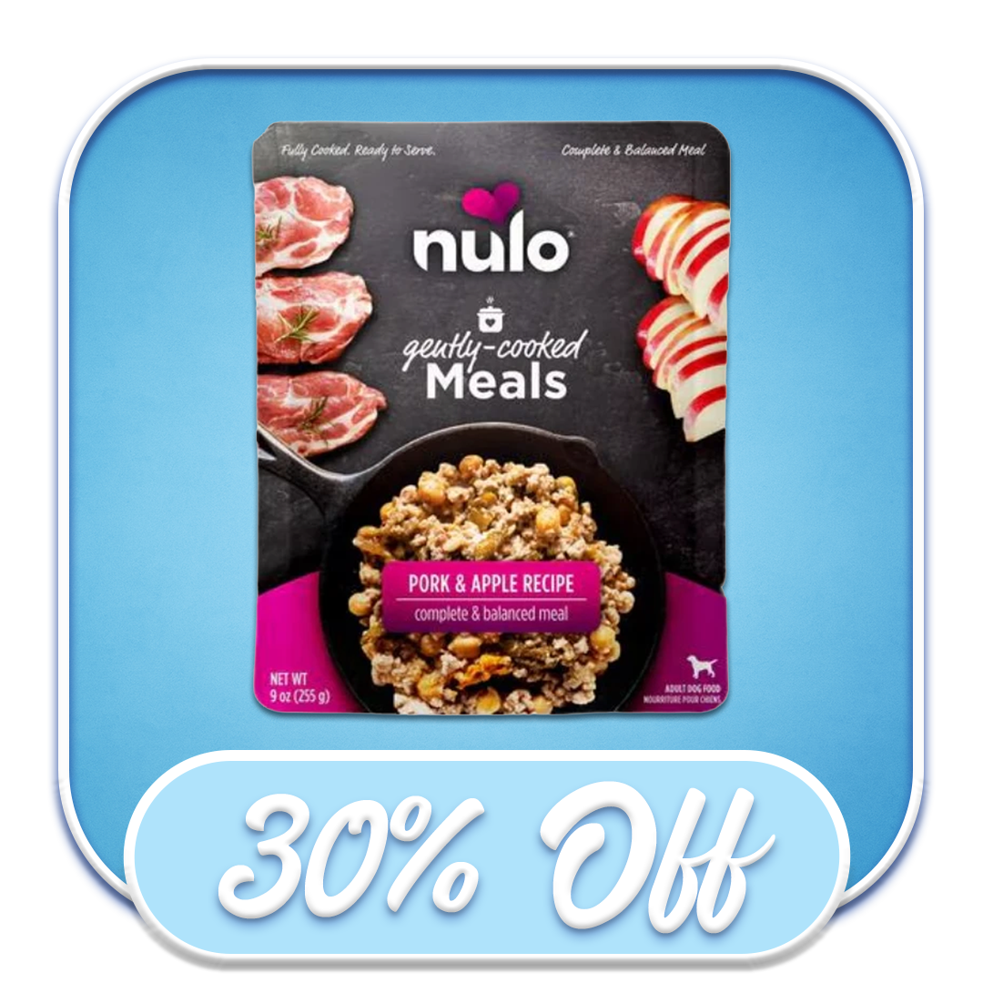 #49337 Nulo - Gently Cooked Meals Pork & Apple 9oz Wet Dog Diet