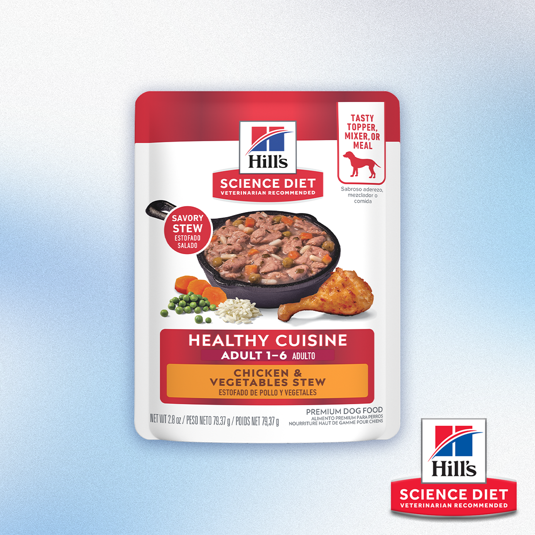 Science Diet - Healthy Cuisine Chicken & Vegetables Stew Topper/Mixer/Meal Pouch for Dogs (2.8oz)