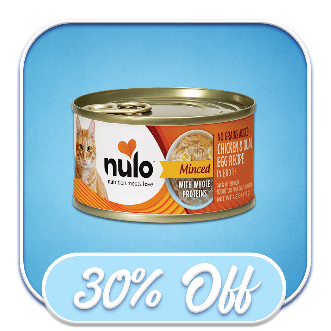 #50635 Nulo - Grain-Free Minced Chicken & Quail Egg Recipe 2.8oz Wet Cat Diet