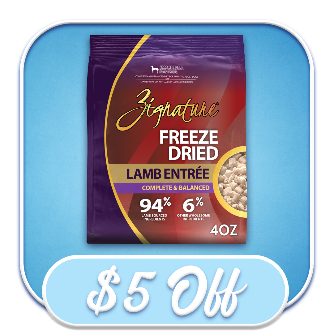 #52720 Zignature  - Freeze-Dried Lamb Entree 4oz Dog Diet