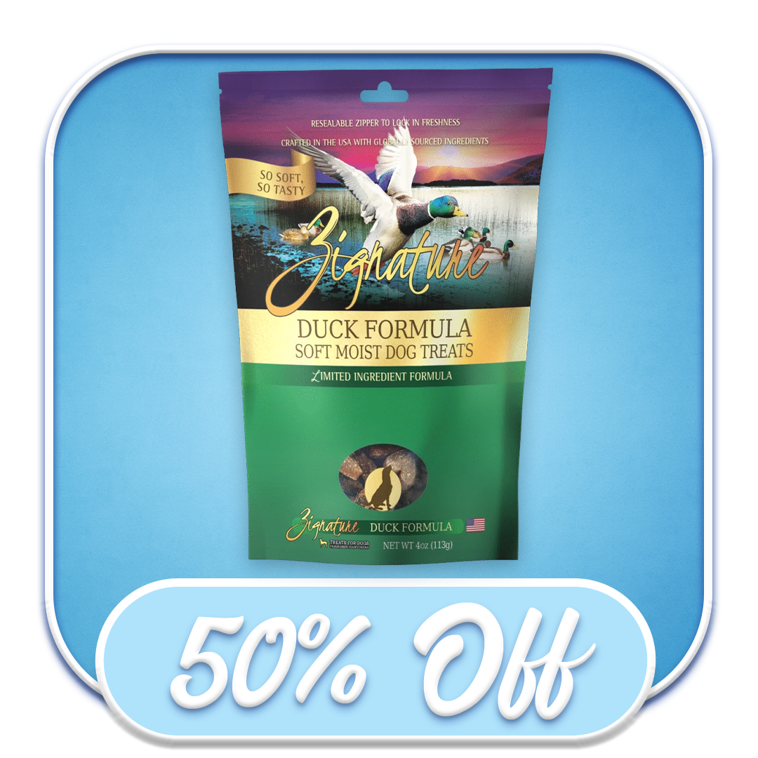 #46589 Zignature - Duck Soft Moist Dog Treats