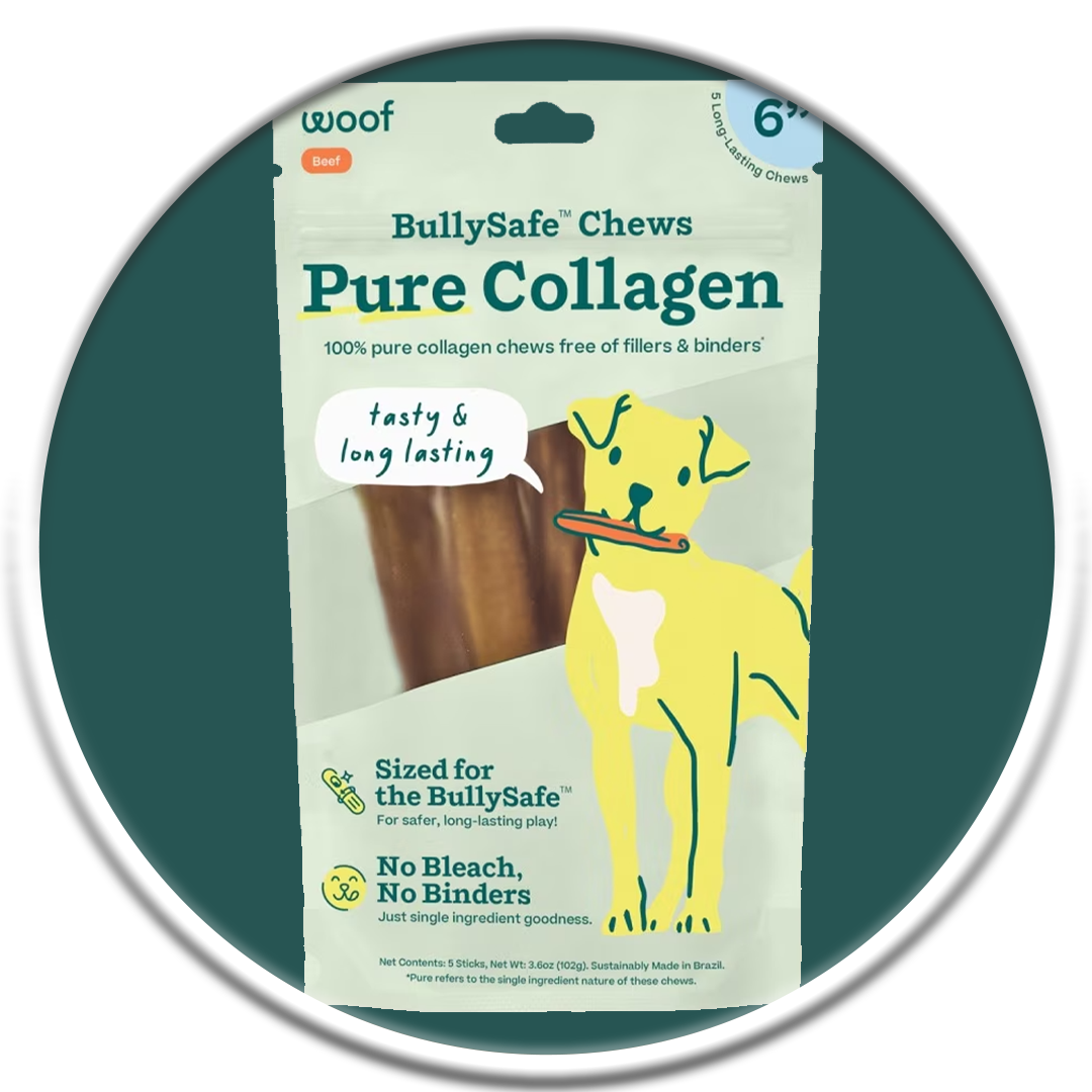 BullySafe Chews - Pure Collagen 6" & 12" (5pk-10pk)
