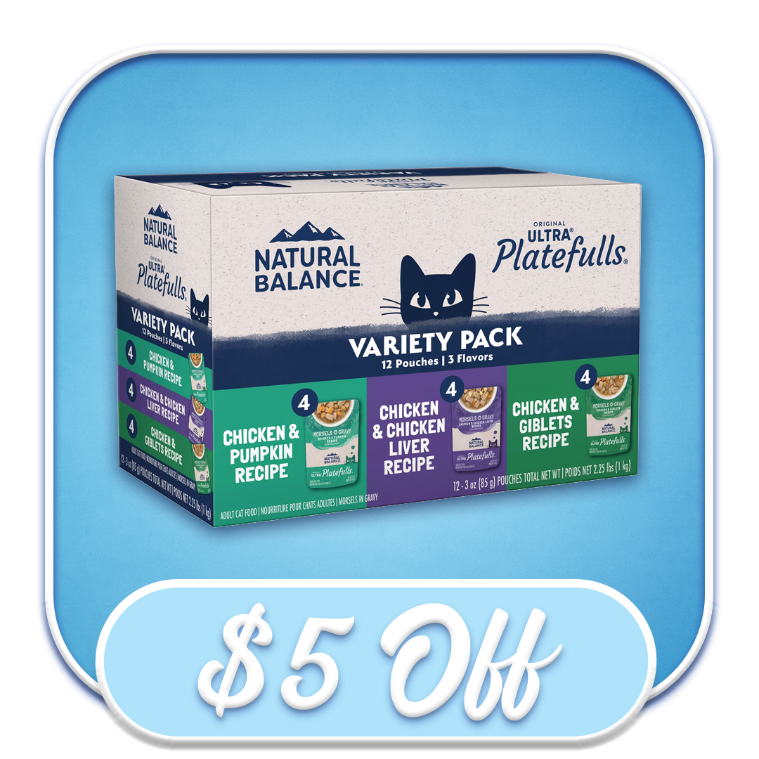 #51126 Natural Balance - Ultra Protein Variety Pack 12pk 3oz. Pouches