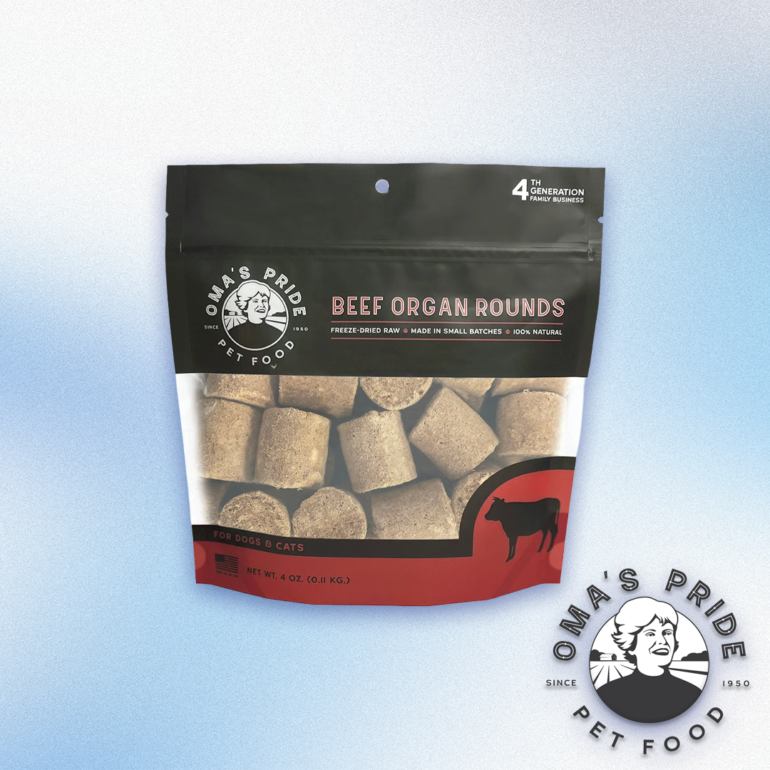 Oma's Pride - Freeze-Dried Raw Beef Organ Rounds (4oz)