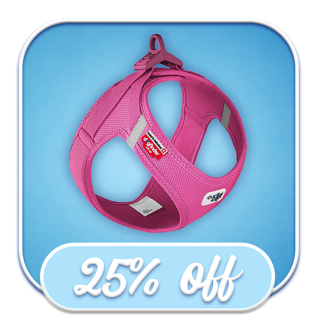 #47036 Curli - 2XS Vest Harness Fuchsia