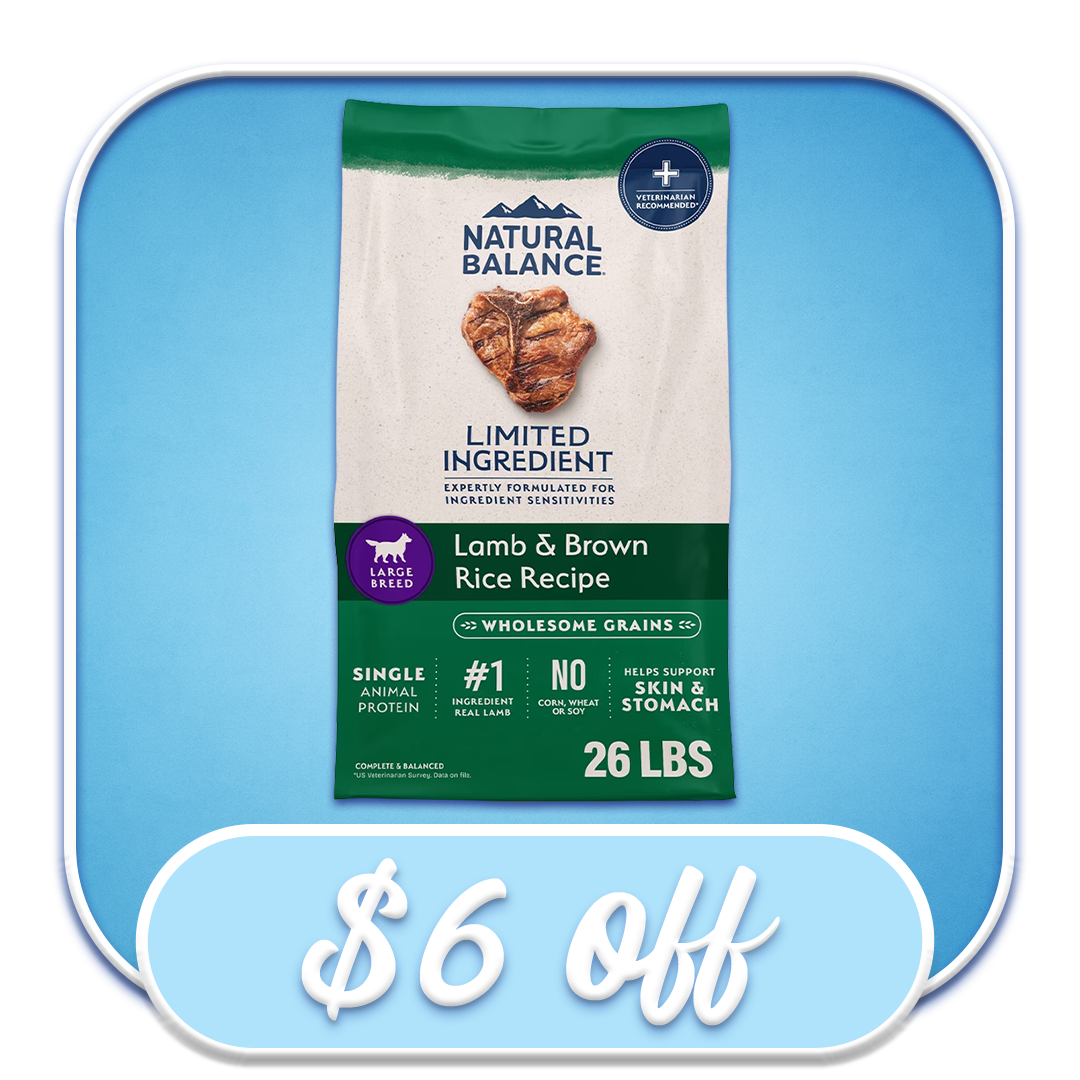 #37080 Limited Ingredient Lamb & Brown Rice Recipe for Large Breed Dogs (26lb)
