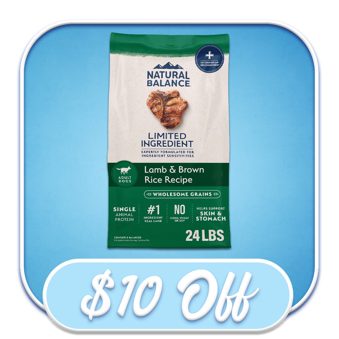 #46172 Natural Balance - Limited Ingredient Lamb & Brown Rice Recipe 24lb Dry Dog Diet