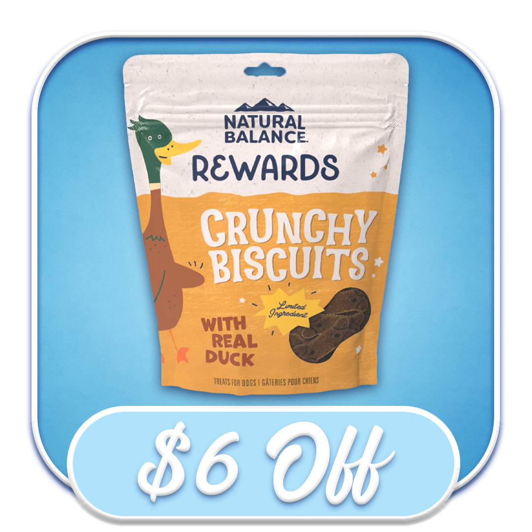 #23012 Natural Balance - LIT Duck & Potato 14oz Crunchy Biscuits
