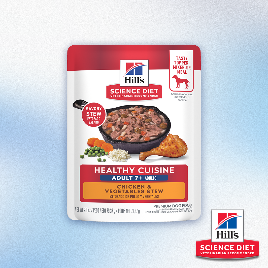 Science Diet - Healthy Cuisine Chicken & Vegetables Stew (7+) Topper/Mixer/Meal Pouch for Dogs (2.8oz)