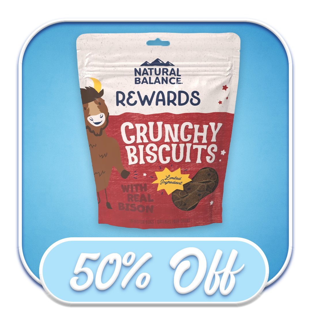 #23015 Natural Balance - Crunchy Biscuits Bison 14oz