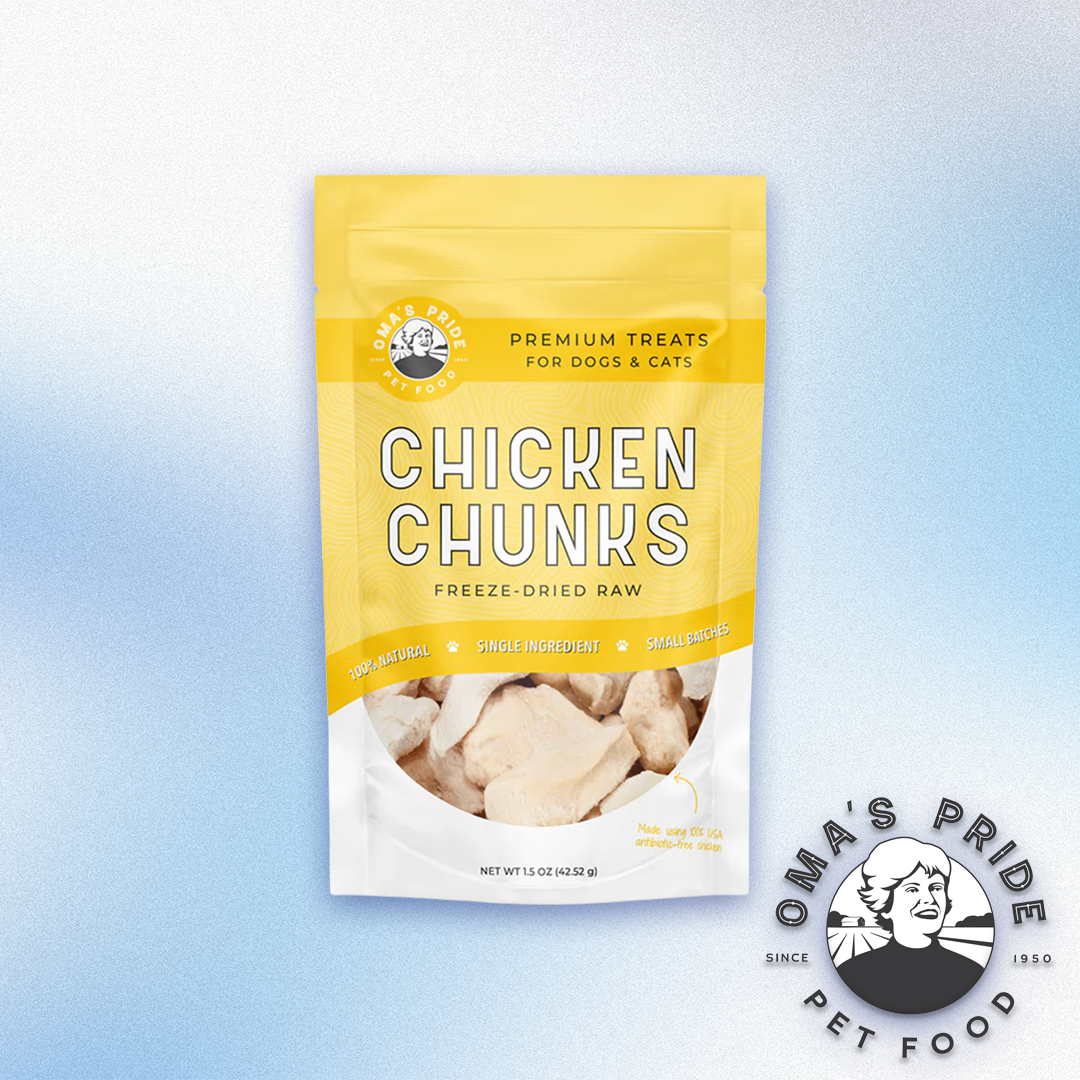 Oma's Pride - Freeze-Dried Raw Chicken Chunks (1.5oz)
