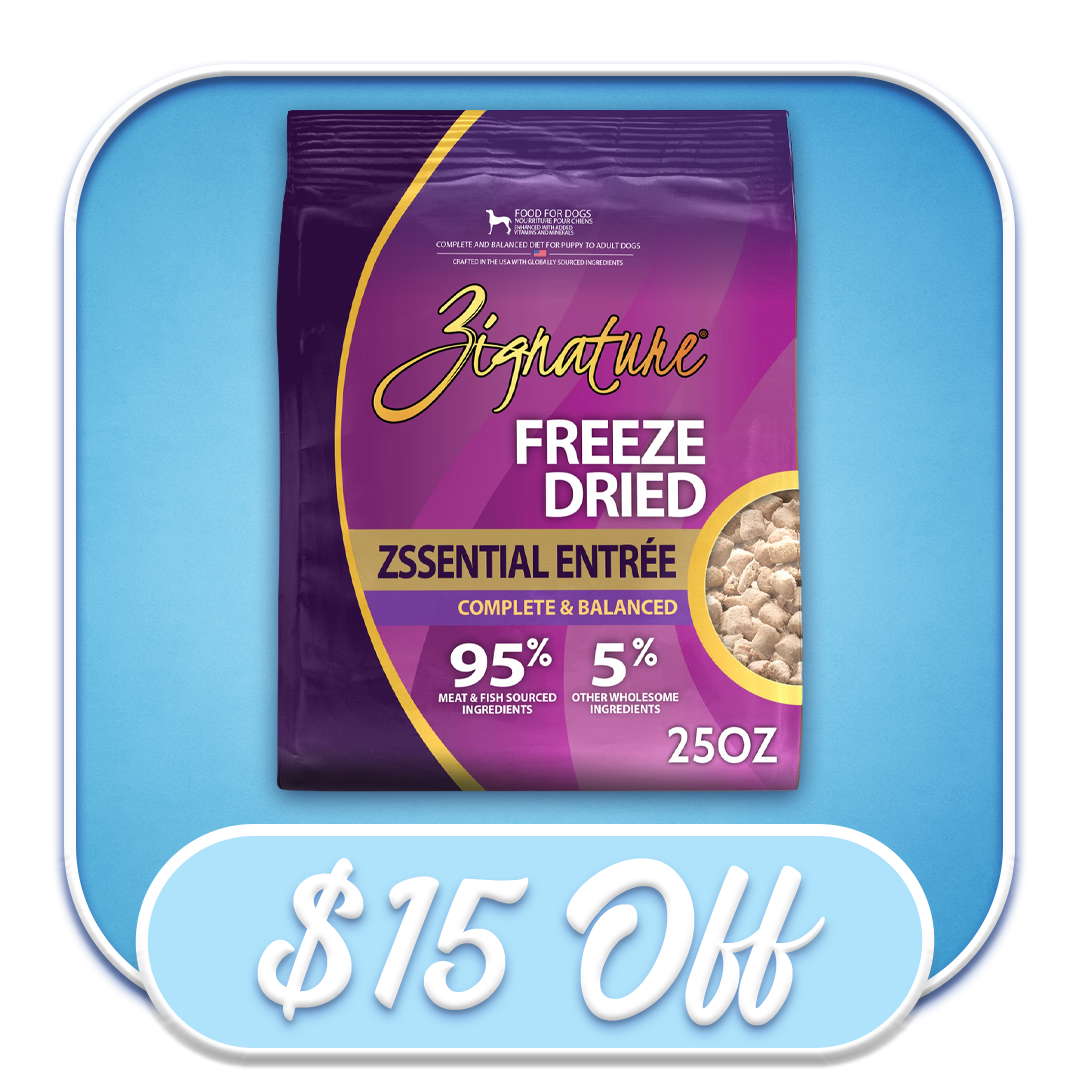 #52731 Zignature  - Freeze-Dried Zssential Entree 25oz Dog Diet