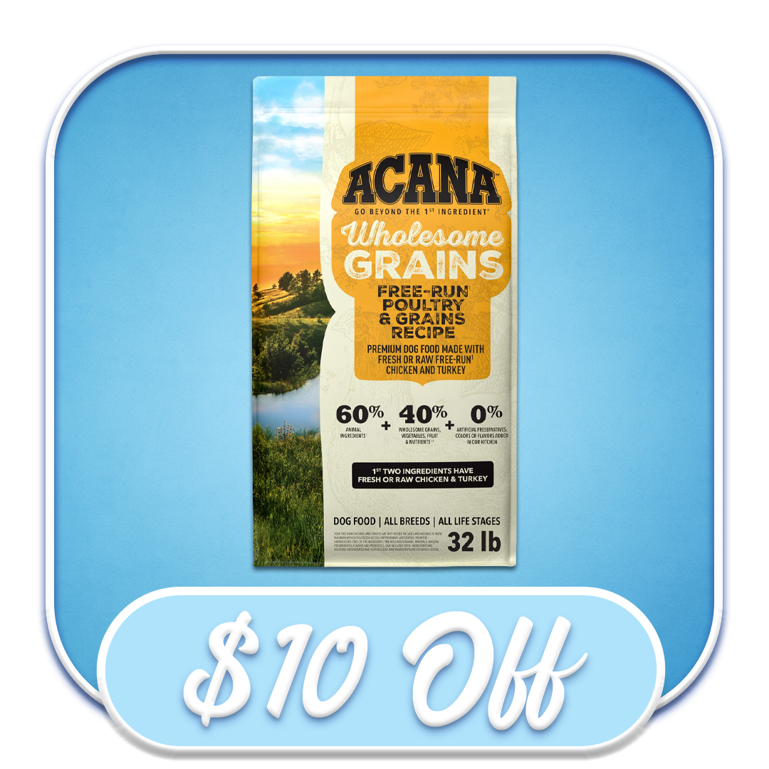 #52638 Acana - Wholesome Grains Free-Run Poultry & Grains Recipe 32lb Dry Dog Diet