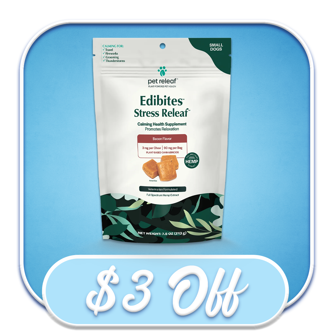 #48126 Pet Releaf - Large Breed Bacon 7.5oz CBD Treats