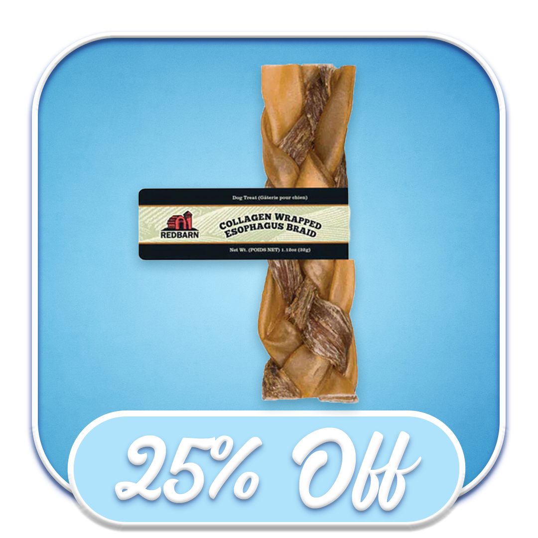 #50499 Redbarn - Large Collagen Esophagus Braid