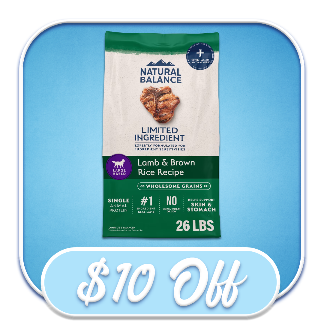 #37080 Natural Balance - Limited Ingredient Lamb & Brown Rice Large Breed Recipe 26lb Dry Dog Diet
