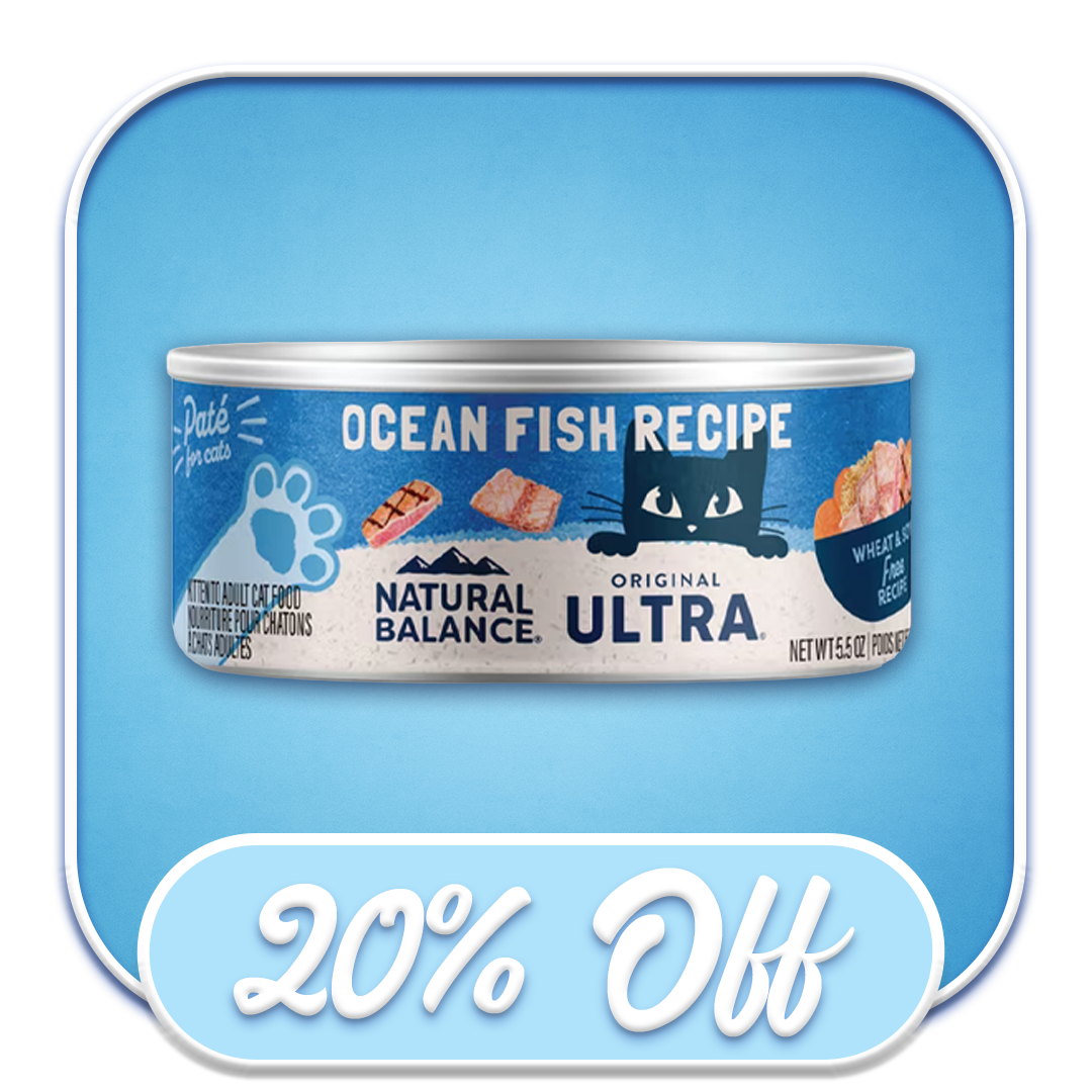 #31009 Natural Balance -Ocean Fish Recipe Pate 5.5oz Wet Cat Food