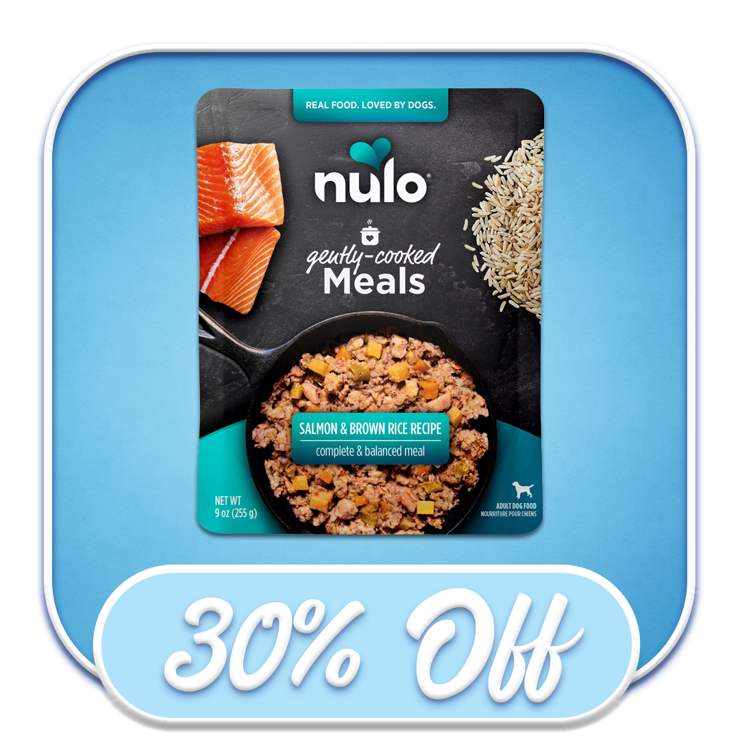 #49338 Nulo - Gently Cooked Meals Salmon & Brown Rice 9oz Wet Dog Diet