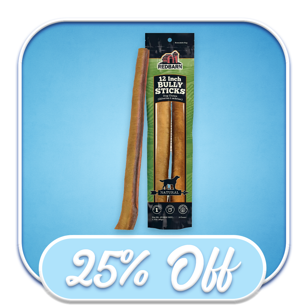 #40485 Redbarn - 12" Bully Stick 2pk