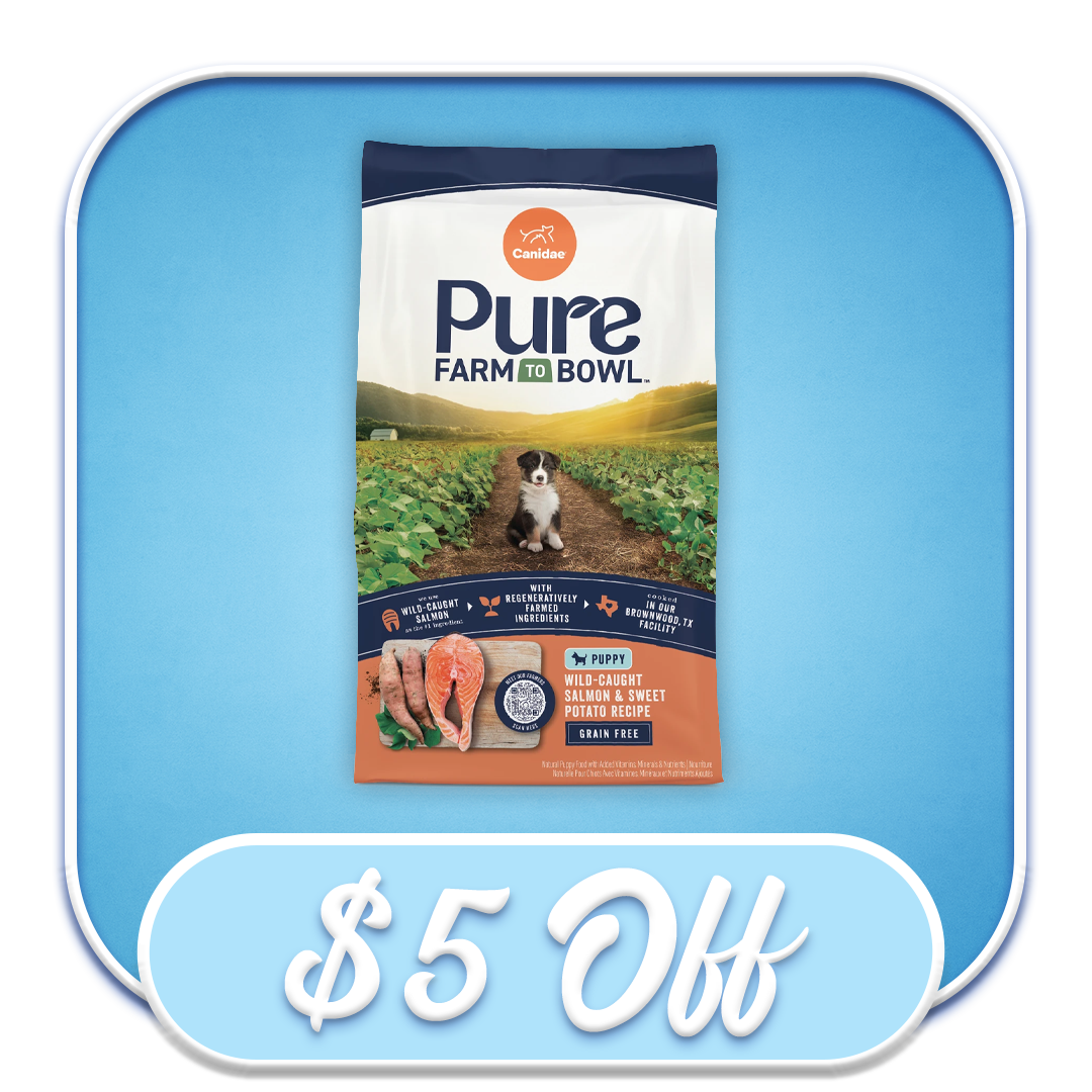 #51158 - Canidae PURE Grain-Free Wild-Caught Salmon & Sweet Potato 4lb Dry Puppy Diet