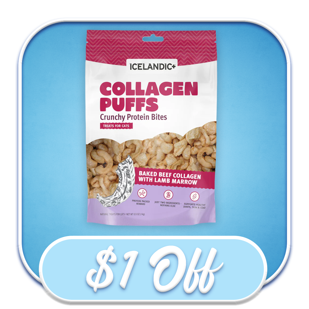 #48454 Icelandic+ - Baked Beef Collagen with Lamb Marrow Puffs for Cats