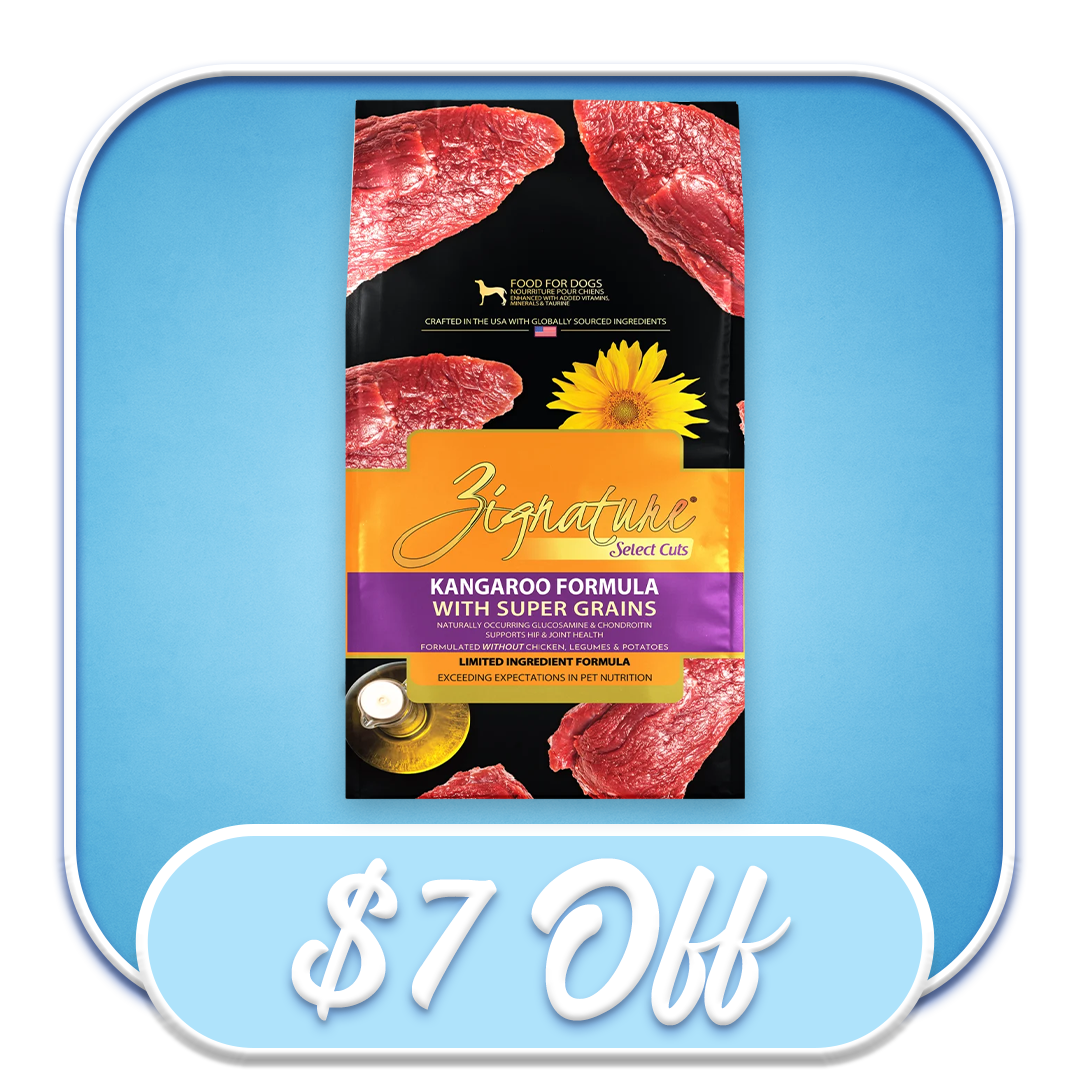 #52195 Zignature - Select Cuts Kangaroo Dry Dog Diet 12.5lb 