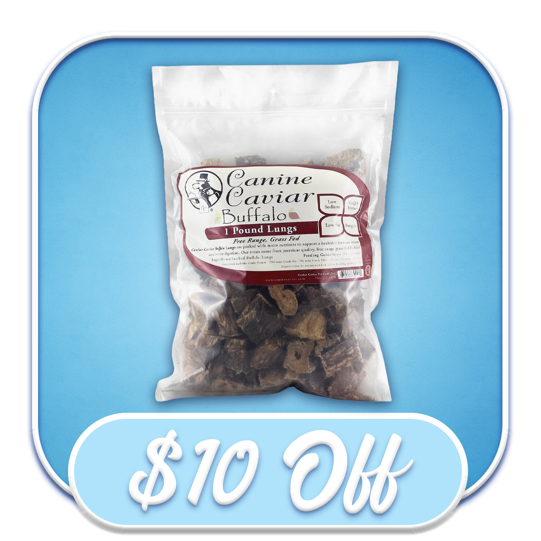 #51342 Canine Caviar - Buffalo Lung Treats 1lb