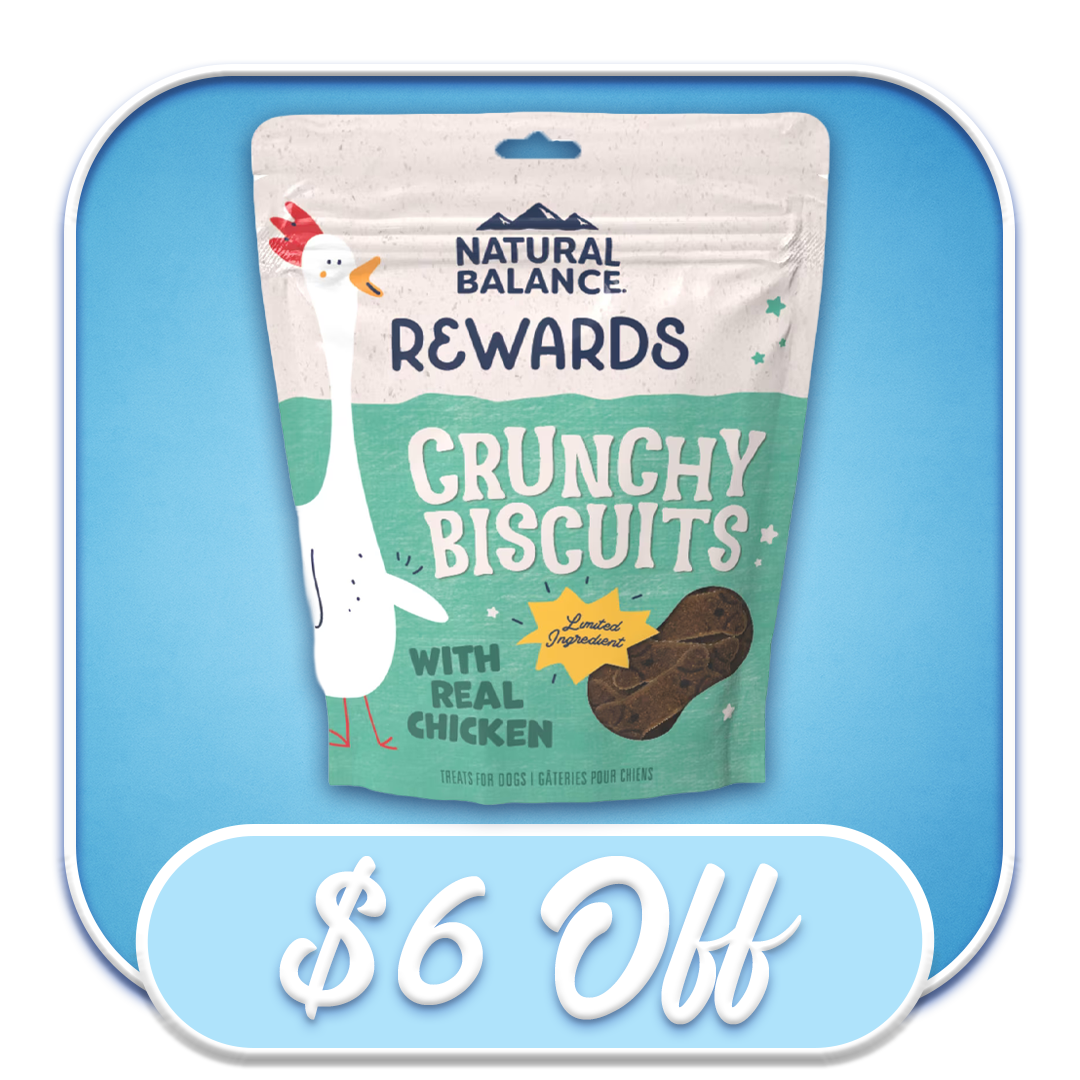 #25211 Natural Balance - LIT Chicken & Sweet Potato 14oz Crunchy Biscuits